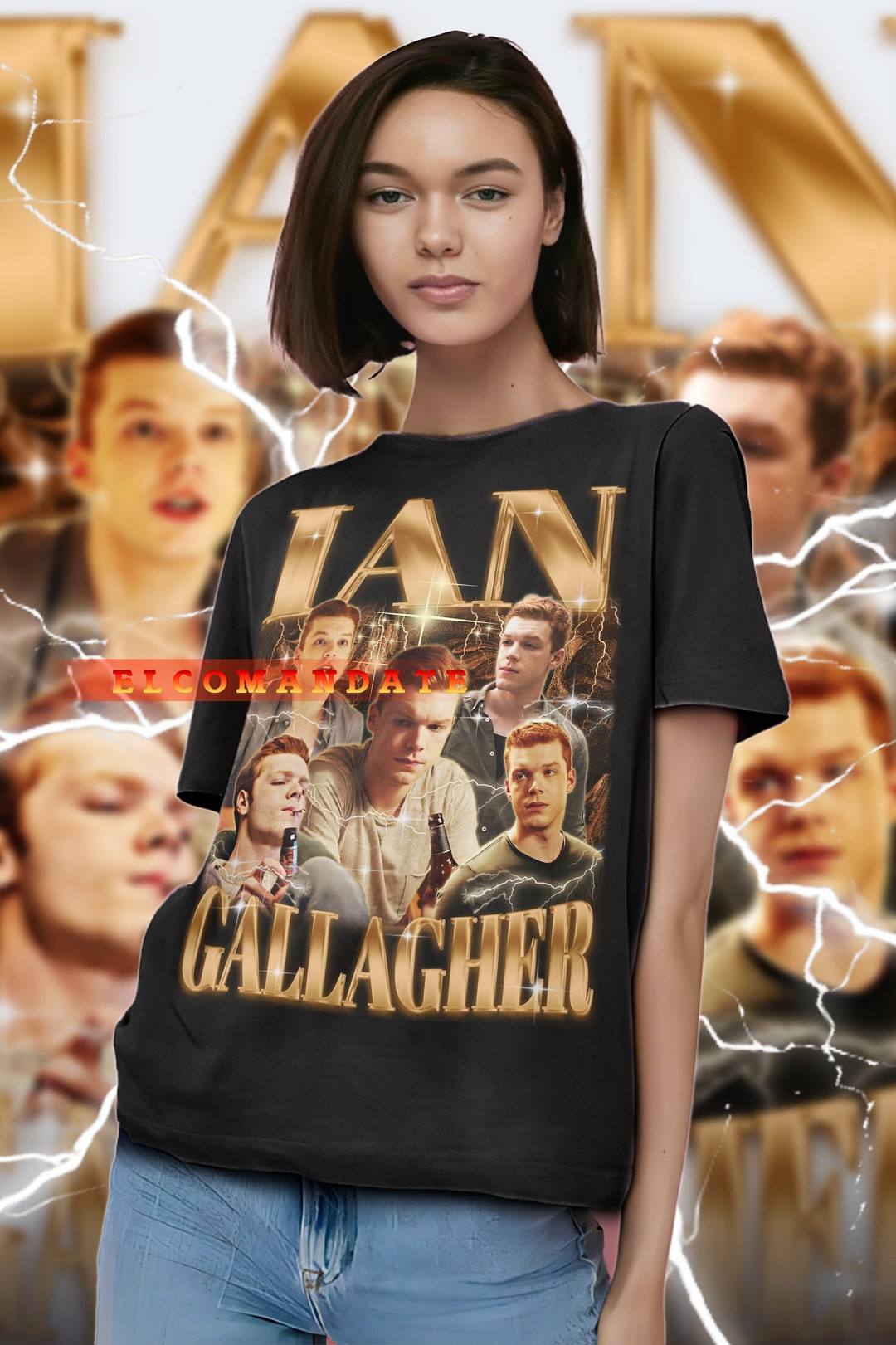 IAN GALLAGHER Vintage Shirt, Ian Gallagher Homage Tshirt, Ian Gallagher ...