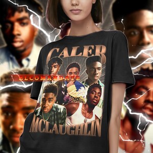 CALEB MCLAUGHLIN Vintage Shirt, Caleb Mclaughlin Homage Tshirt, Caleb Mclaughlin Fan Tees, Caleb Mclaughlin Retro 90s Sweater, Mclaughlin
