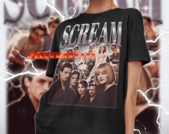 SCREAM Shirt, Scream Vintage Shirt, Scream Retro 90s Tshirt, Bootleg Tee, Scream Sweater, Ghostface Killer, Horror Movie Classic, Wes Craven