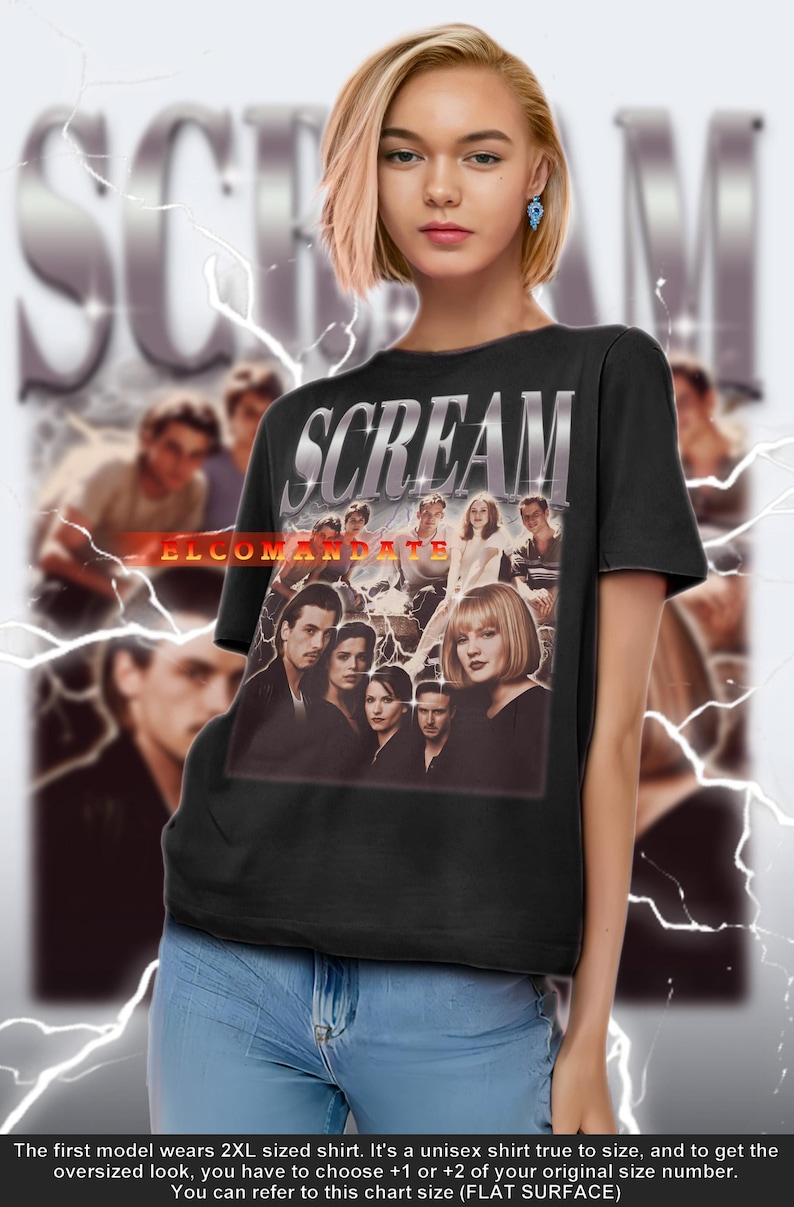 SCREAM Shirt, Scream Vintage Shirt, Scream Retro 90s Tshirt, Scream Bootleg Tee, Scream Sweater, Ghostface Killer, Horror Movie Classic, Wes Craven