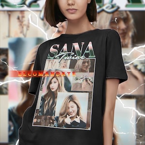 SANA MINATOZAKI TWICE Vintage Shirt, Sana Twice Homage Tshirt, Sana Twice Fan Tees, Sana Twice Retro 90s Sweater, Sana Twice Merch Gift