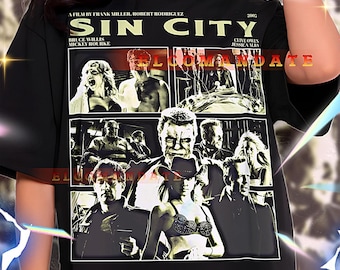 Vintage Sin City Frank Miller T Shirt Marv Graphic Novel Comicbook