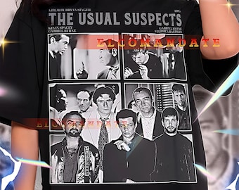 The Usual Suspects Shirt, Usual Suspects Retro 90s Tshirt, Vintage Sweater, Usual Suspects Bootleg Tees, Kevin Spacey, Keyser Söze