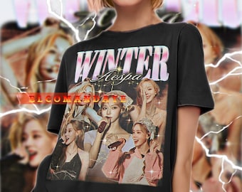 WINTER Aespa Shirt, Winter Vintage Shirt, Winter Retro 90s Tshirt
