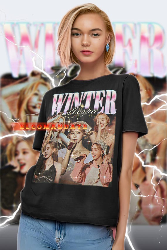 WINTER Aespa Shirt, Winter Vintage Shirt, Winter Retro 90s Tshirt