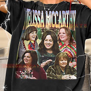 MELISSA MCCARTHY Bootleg Shirt, Melissa Mccarthy Retro Tees, Comedy Queen T-Shirt, Bold Laughs Longsleeve, Melissa Mccarthy Vintage Sweater