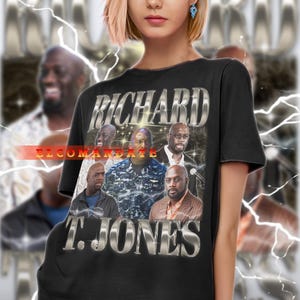 RICHARD T. JONES Vintage Shirt, Richard T. Jones Homage Tshirt, Richard T. Jones Fan Tees, Richard T. Jones Retro 90s Sweater, Richard T