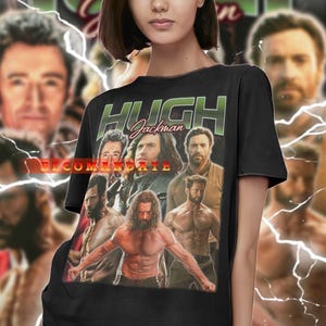 HUGH JACKMAN Vintage Shirt, Hugh Jackman Homage Tshirt, Hugh Jackman Fan Tees, Hugh Jackman Retro 90s Sweater, Hugh Jackman Merch Gift