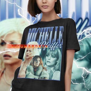 MICHELLE PFEIFFER Vintage Shirt, Michelle Pfeiffer Homage Tshirt, Michelle Pfeiffer Retro 90s Sweater, Michelle Pfeiffer Merch Gift,