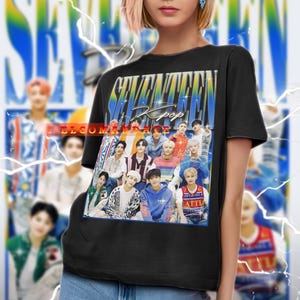 SEVENTEEN Shirt, Seventeen Vintage Shirt, Seventeen Retro 90s Tshirt, Seventeen Bootleg Tee, Seventeen Sweater, K-Pop Group