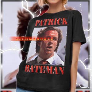 PATRICK BATEMAN Skjorta, Patrick Bateman Vintage Skjorta, Patrick Bateman Retro 90-tals T-shirt, Patrick Bateman Bootleg T-shirt, Patrick Bateman Tröja