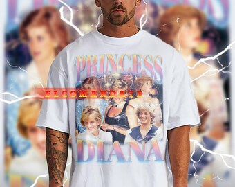 PRINCESS DIANA Vintage Shirt, Princess Diana Homage Tshirt