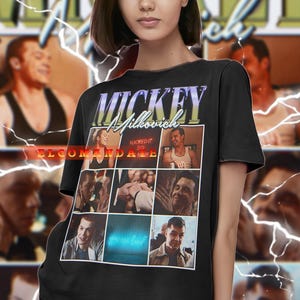 Vintage MICKEY MILKOVICH-shirt, Mickey Milkovich-hommage, Mickey Milkovich-fan-T-shirts, Milkovich retro jaren 90-trui, Milkovich-merchandisecadeau