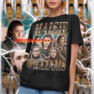 MAISIE WILLIAMS Shirt, Maisie Williams Vintage Shirt, Maisie Williams Retro 90s Tshirt, Maisie Williams Bootleg Tee, Maisie Williams Sweater