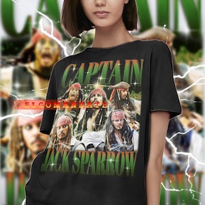 Captain Jack Sparrow Shirt, Johnny Depp Shirt, Pirate Adventure Tee, Jack Sparrow Tshirt, Pirate Movie, Black Pearl Shirt
