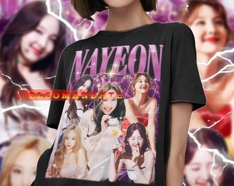 限定版 TWICE ナヨン シャツ ユニセックス メンズ & レディース 90年代