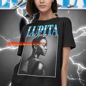 LUPITA NYONG&#39;O Vintage Shirt, Lupita Nyong&#39;O Homage Tshirt, Lupita Nyong&#39;O Fan Tees, Lupita Nyong&#39;O Retro 90s Sweater, Lupita Nyong&#39;O Merch