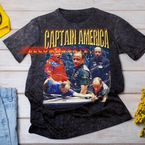 CAPTAIN AMERICA Shane Van Boening Shirt, Shane Van Boening Vintage Shirt, Shane Van Boening Retro 90s Tshirt image 4