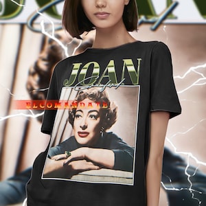 Actrees JOAN CRAWFORD Vintage Shirt, Joan Crawford Homage Tshirt, Joan Crawford Fan Tees, Joan Crawford Retro 90s Sweater, Merch Gift