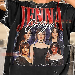 Jenna Ortega T-Shirt, Jenna Ortega Langarmshirt, Jenna Ortega Retro Shirt, Jenna Ortega Vintage T-Shirt, Jenna Ortega Bootleg Shirt