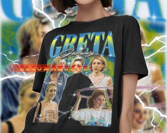 Camisa vintage de GRETA GERWIG, camiseta homenaje a Greta Gerwig, camisetas de fans de Greta Gerwig, suéter retro de los 90 de Greta Gerwig, regalo de merchandising de Greta Gerwig