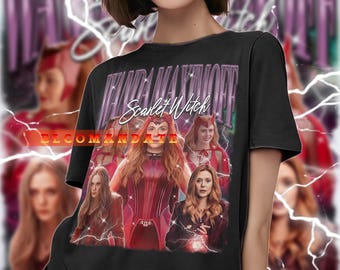 Shirt WANDA MAXIMOFF, vintage shirt SCARLET Witch, Wanda Maximoff retro jaren 90-t-shirt, Wanda Maximoff-sweater, Wanda Maximoff longsleeve