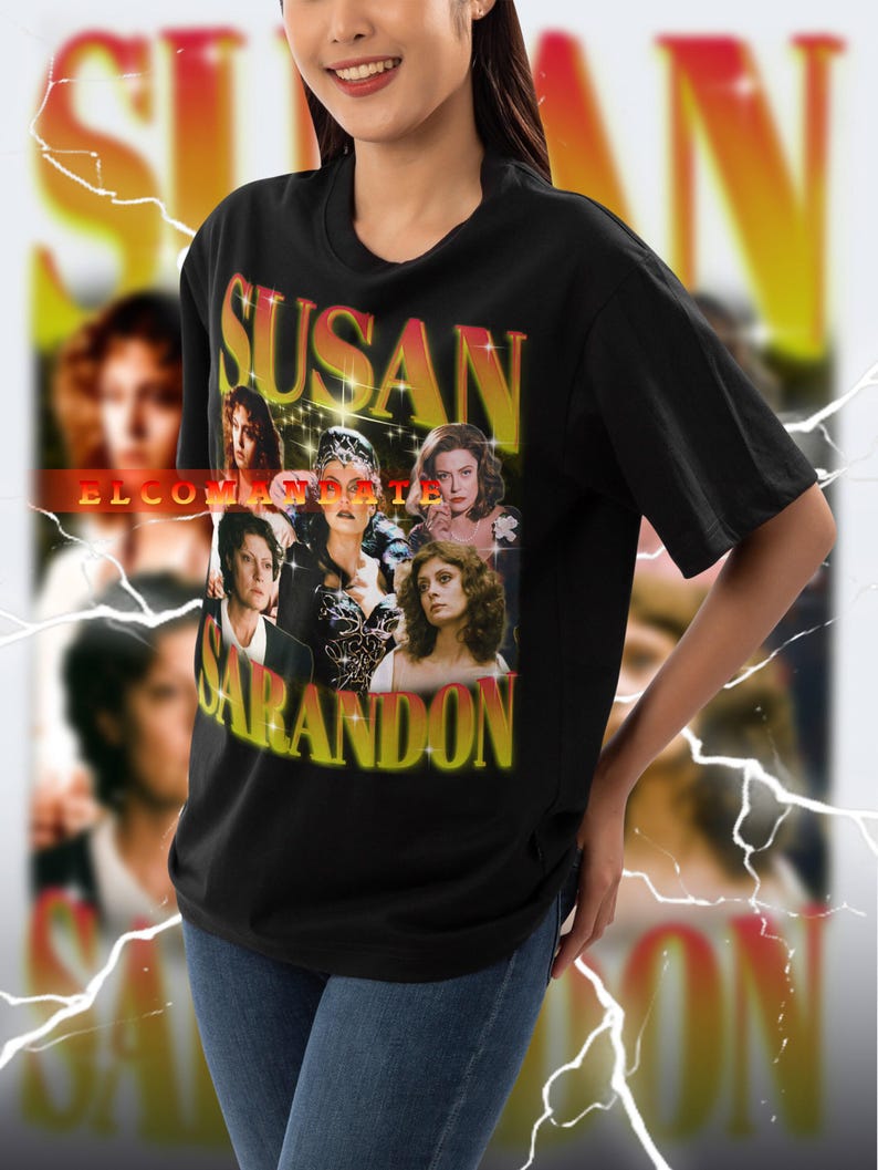 Susan Roshan Merch SUSAN SARANDON Vintage Shirt, Susan Sarandon Homage Tshirt, Susan ...