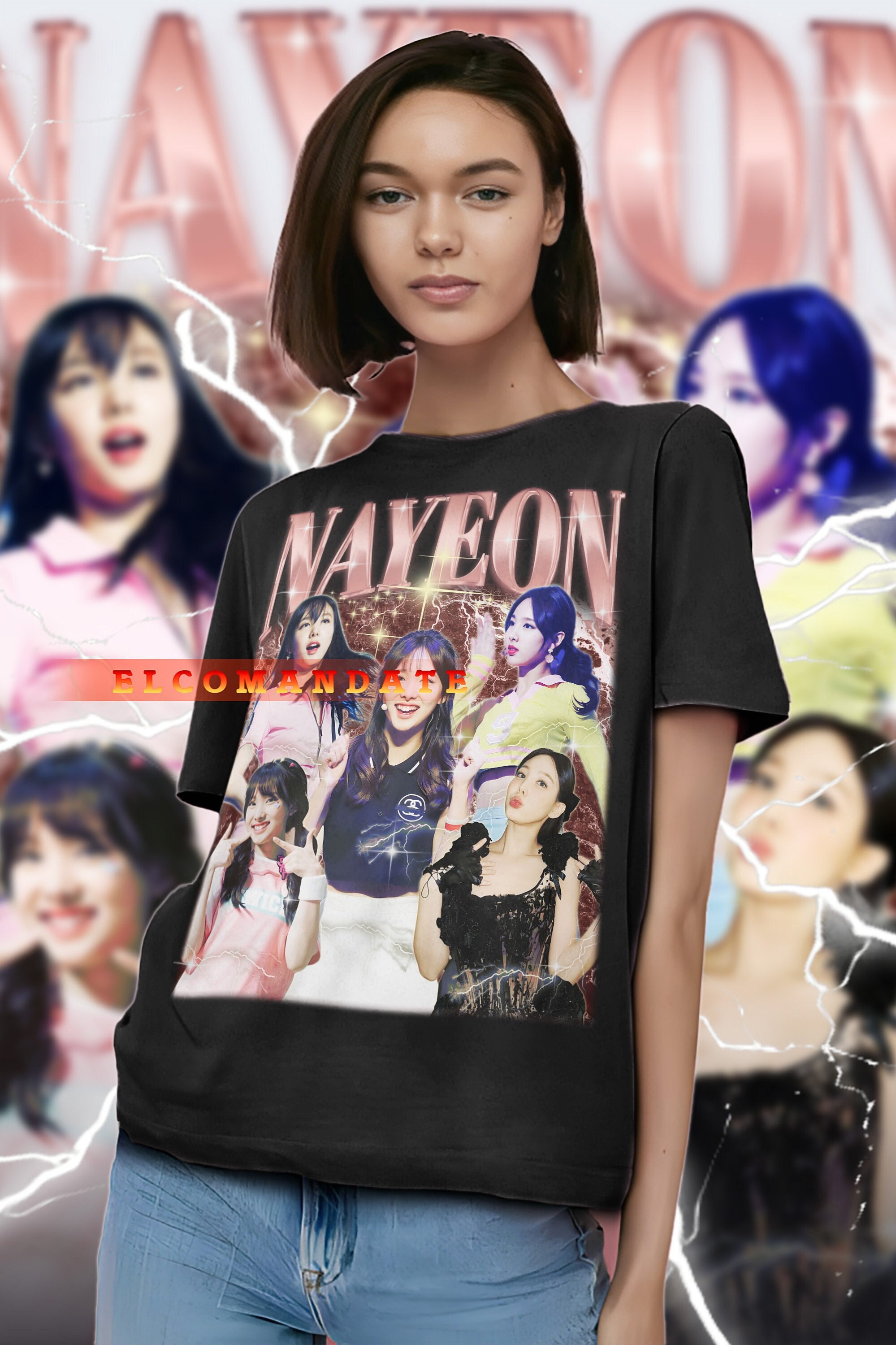 NAYEON TWICE Vintage Shirt, Nayeon Twice Homage Tshirt, Nayeon