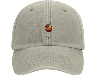 Aperol Spritz Cap - Funny Summer Embroidery Motif - Vintage Dad Cap Gift for Him and Her