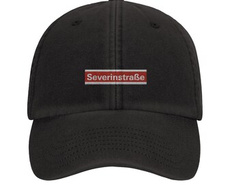Summery Beechfield Vintage Dad Cap – Cologne Südstadt Love – Stylish embroidered hat