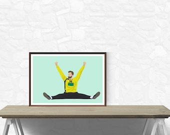 Handball, goalkeeper, Wolff, handball professional, gift idea, poster