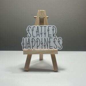 Pegatinas de felicidad dispersas, pegatinas de felicidad, pegatinas de seguridad en uno mismo, pegatinas de positividad, pegatinas impermeables