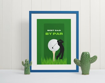 Golf Father’s Day gift, gift idea, golf lover, digital print,