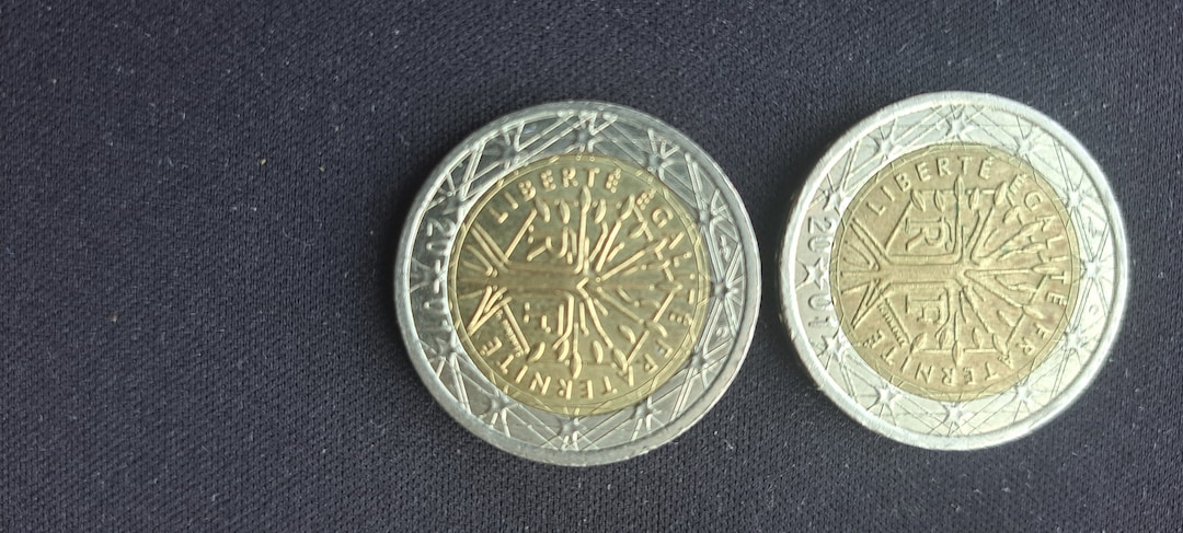 Monedas De 2 Euro Francia 2001 Muy Raras - Etsy