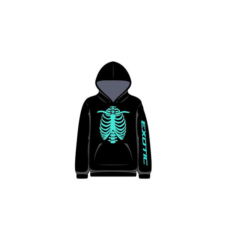 Exotic Rib Cage Hoodie Etsy