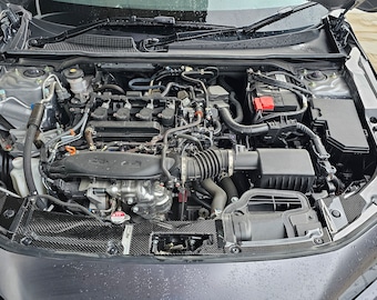 100% real carbon fiber engine bay cover for Civic 11th gen