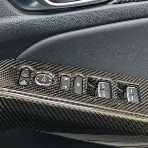 Carbon Fiber Window Panel Cover: Acura Integra, Honda Civic 11