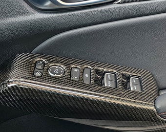 Carbon Fiber Window Panel Cover: Acura Integra, Honda Civic 11