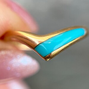 Kabana Turquoise 14k Gold Band