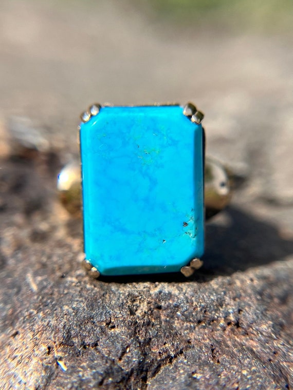 Antique Turquoise 10k Ring