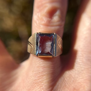 Handsome Topaz Vintage 14k Ring