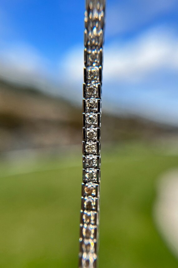 1.86 CTW Quality Diamond 10k Tennis Bracelet - image 9