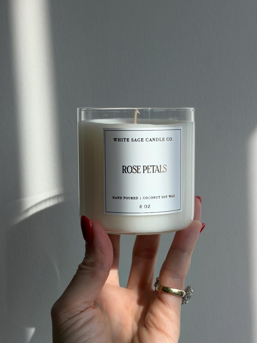 8 Oz Candle - Coconut Soy Wax Candle - Luxury Scented Candle - Refill ...