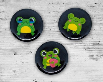 Cute Frog Pins, Pin Badge, Cute Gifts, Kawaii Button Pinback