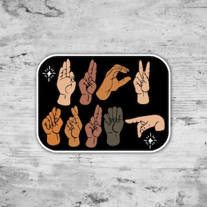 F*ck Trump Sign Language Sticker, Anti Trump Sticker, Not My President, Funny Liberal Sticker, Feminist Gift, Water Resistant Vinyl Sticker