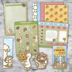 Farmers Market Junk Journal Kit, Fall Scrapbooking, Autumn Ephemera