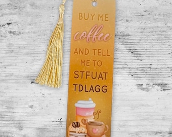 STFUATTDLAGG Bookmark, Buy Me Coffee, Gift For Reader, Gift For Her, Bookish Gifts, Booklover Gift