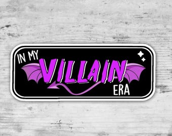 In My Villain Era Sticker, Laptop Sticker, Sticker Gifts, Bookish,