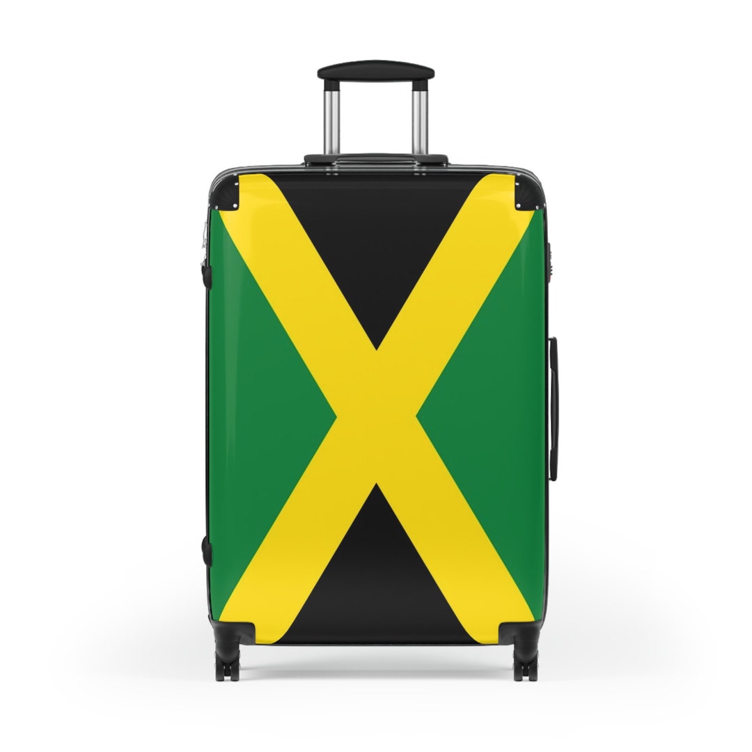 Jamaican Flag Suitcase Luggage Etsy