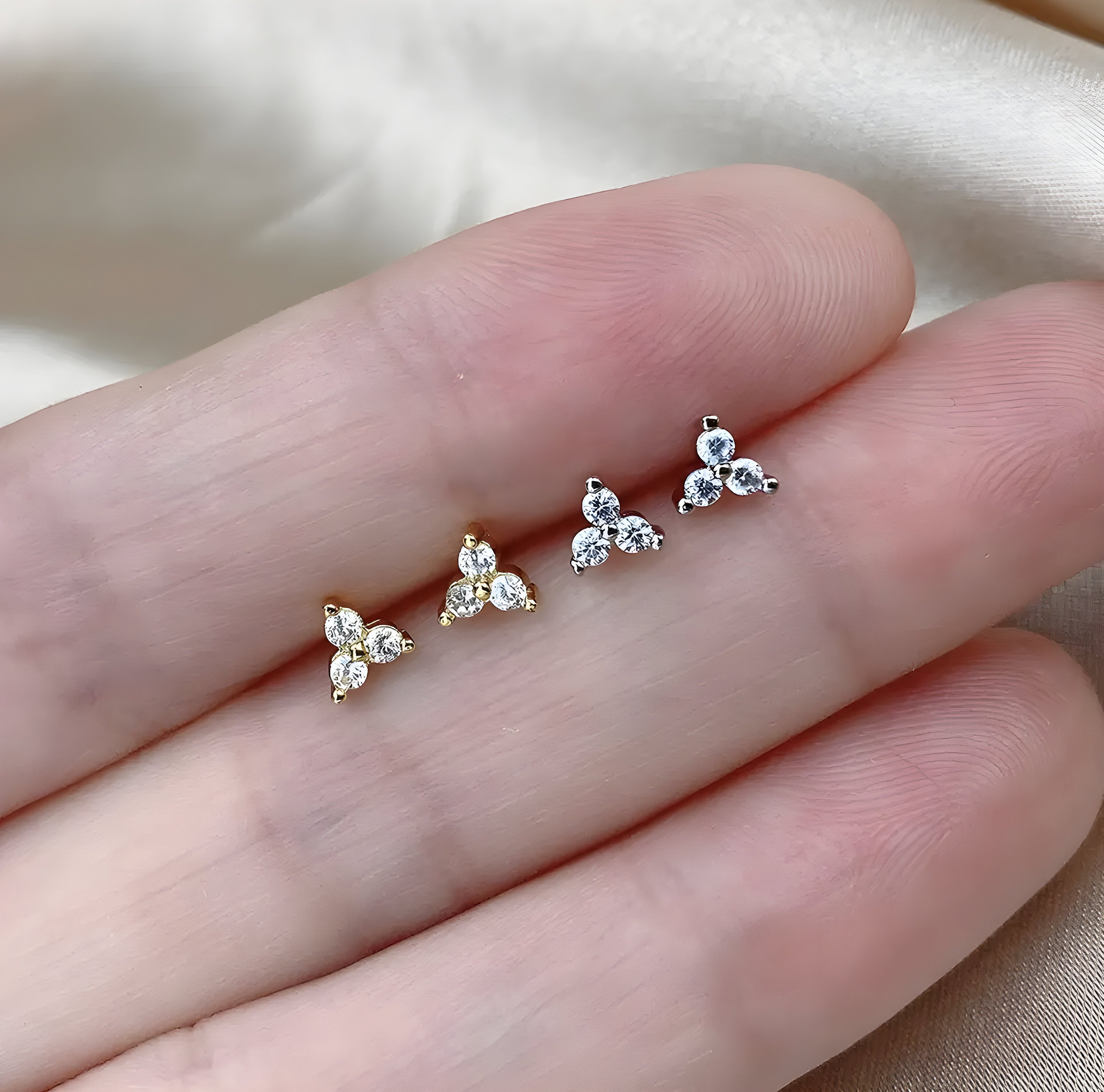 Three Dot Earrings - Etsy